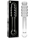 NEBULA SERIES BY IBIZA™ - MODELLO 20 DILDO IN VETRO BOROSILICATO 20,5 X 3 CM TRASPARENTE