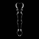 NEBULA SERIES BY IBIZA™ - MODELLO 21 DILDO IN VETRO BOROSILICATO 20,5 X 3,5 CM TRASPARENTE