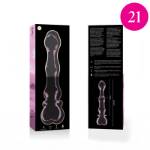 NEBULA SERIES BY IBIZA™ - MODELLO 21 DILDO IN VETRO BOROSILICATO 20,5 X 3,5 CM ROSA