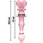 NEBULA SERIES BY IBIZA™ - MODELLO 21 DILDO IN VETRO BOROSILICATO 20,5 X 3,5 CM ROSA