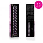 NEBULA SERIES BY IBIZA™ - MODELLO 22 DILDO IN VETRO BOROSILICATO 21,5 X 2,5 CM ROSA