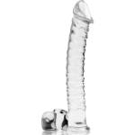 NEBULA SERIES BY IBIZA™ - MODELLO 23 DILDO IN VETRO BOROSILICATO 21,5 X 4 CM TRASPARENTE