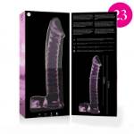 NEBULA SERIES BY IBIZA™ - MODELLO 23 DILDO IN VETRO BOROSILICATO 21,5 X 4 CM ROSA