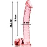 NEBULA SERIES BY IBIZA™ - MODELLO 23 DILDO IN VETRO BOROSILICATO 21,5 X 4 CM ROSA