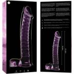 NEBULA SERIES BY IBIZA™ - MODELLO 23 DILDO IN VETRO BOROSILICATO 21,5 X 4 CM ROSA