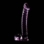 NEBULA SERIES BY IBIZA™ - MODELLO 23 DILDO IN VETRO BOROSILICATO 21,5 X 4 CM ROSA