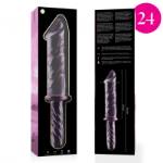 NEBULA SERIES BY IBIZA™ - MODELLO 24 DILDO IN VETRO BOROSILICATO 28,5 X 5 CM ROSA