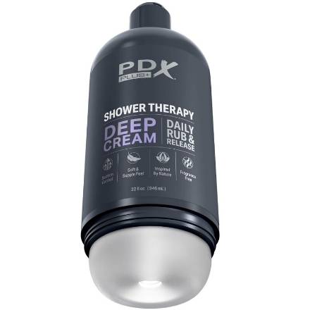 PDX PLUS - MASTURBATORE STROKER DAL DESIGN DISCRETO CON FLACONE DI SHAMPOO CREMA PROFONDA