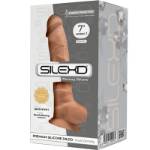 SILEXD - MODELLO 1 PENE REALISTICO PREMIUM SILEXPAN SILICONE CARAMEL 17,5 CM