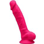 SILEXD - MODELLO 1 PENE REALISTICO PREMIUM SILEXPAN SILICONE FUCSIA 17,5 CM