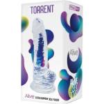 ALIVE - TORRENT PENE REALISTICO TRASPARENTE 20,6 CM