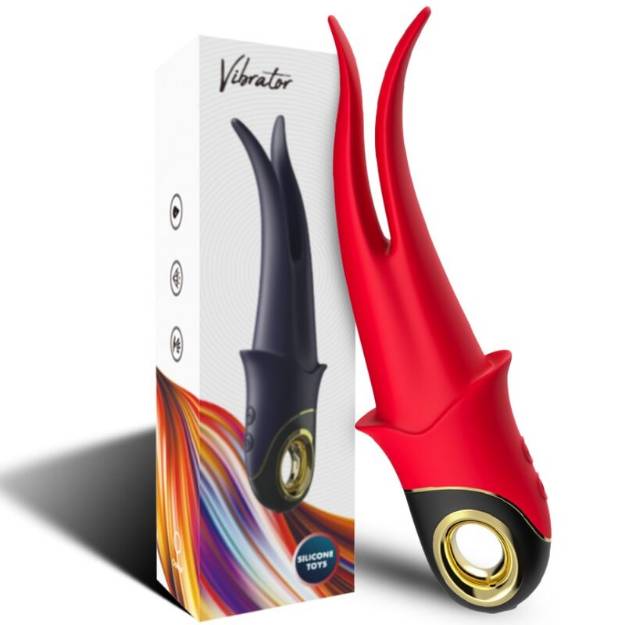 ARMONY - VIBRATORE OMBRA DOPPIA TESTA ROSSO