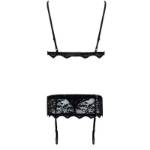 LIVCO CORSETTI FASHION - BELITA LC 90231 REGGISENO + SLIP + REGGISENO NERO S/M