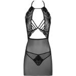 LIVCO CORSETTI FASHION - MALVIAMI LC 90625 CAMICIA + PANTY NERO L/XL