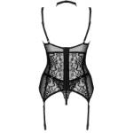 LIVCO CORSETTI FASHION - COLLEZIONE GIELLANDRA FOR THE SENSES CORSETTO + PANTY NERO