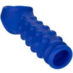 ADMIRAL - COPERTURA PER PENE CON PERLINE IN SILICONE LIQUIDO BLU