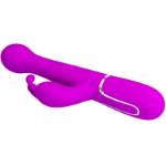 PRETTY LOVE - VIBRATORE DEJON RABBIT 3 IN 1 VIOLA MULTIFUNZIONE