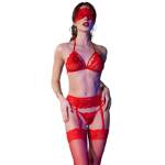 CHILIROSE - CR 4467 SET QUATTRO PEZZI ROSSO S/M