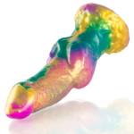 EPIC - DILDO IRIS CON TESTICOLI ARCOBALENO DI PIACERE