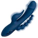 CALIFORNIA EXOTICS - VIBRATORE TRIPLO ORGASMO BLU