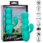 CALIFORNIA EXOTICS - VIBRATORE DEL MAR DIVA RABBIR AQUA GREEN DI CALIFORNIA DREAMING