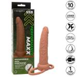 CALIFORNIA EXOTICS - PERFORMANCE MAXX RICARICABILE DOPPIO PENETRATORE MARRONE PELLE