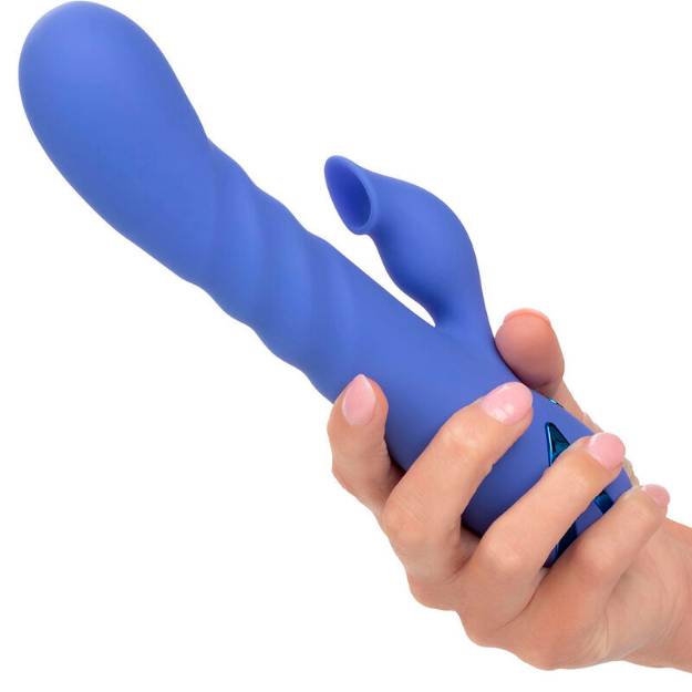 CALIFORNIA EXOTICS - LA LOVE VIBRATOR & SUCKER BLUE DI CALIFORNIA DREAMING