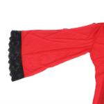 SUBBLIME - VESTAGLIA IN TESSUTO TRASPARENTE CON DETTAGLI IN PIZZO ROSSO S/M