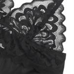 SUBBLIME - BABYDOLL CON PETTO STAMPA FLOREALE NERO L/XL