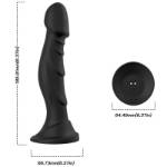 ARMONY - VIBRATORE DILDO E TELECOMANDO PLUG ANALE NERO