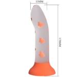 PRETTY LOVE - DILDO MAGICO NIGHTFALL SENZA VIBRAZIONI ARANCIO LUMINOSO