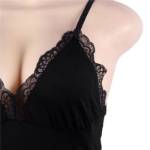 SUBBLIME - ORSACCHIOTTO CON DETTAGLI IN PIZZO FLOREALE NERO S/M