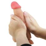 PRETTY LOVE - DILDO REALISTICO SLIDING SKIN SERIES CON VENTOSA SCORREVOLE DELLA PELLE FLESH 21,8 CM