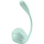 SATISFYER - STIMOLATORE PUNTO G PETALE LISCIO VERDE ACQUA APP GRATUITA