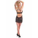 LIVCO CORSETTI FASHION - SET ORANA OAZZA BABYDOLL + PERIZOMA NERO