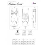 LIVCO CORSETTI FASHION - SET PERSINNE PESCA CORSETTO + SLIP + CALZE