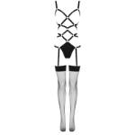 LIVCO CORSETTI FASHION - THIARA LC 20213 SET BODY + CALZE NERO S/M