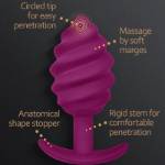 G-VIBE - PLUG ANALE GPLUG TWIST 2 VIOLA