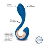 G-VIBE - VIBRATORE GPOP 2 PUNTI G E P BLU INDIGO