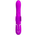 PRETTY LOVE - VIBRATORE MULTIFUNZIONE RABBIT 4 IN 1 FARFALLA FUCSIA