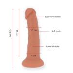 ONINDER - DILDO VIBRATORE PICCOLO BOGOTÁ 9 VELOCITÀ NATURALE 22 CM -O- 4.5 CM - APP GRATUITA