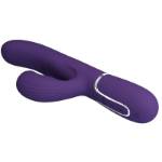 PRETTY LOVE - VIBRATORE PERLITA G-SPOT 3 IN 1 MULTIFUNZIONE VIOLA