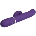 PRETTY LOVE - VIBRATORE PERLITA G-SPOT 3 IN 1 MULTIFUNZIONE VIOLA