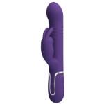 PRETTY LOVE - COALE VIBRATORE CONIGLIO CARBONE 4 EN 1 VIOLA