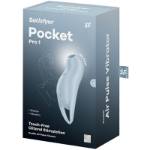 SATISFYER - STIMOLATORE CLITORIDE POCKET PRO 1 AZZURRO