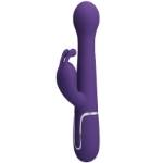 PRETTY LOVE - VIBRATORE DEJON RABBIT 3 IN 1 MULTIFUNZIONE VIOLA