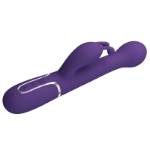 PRETTY LOVE - VIBRATORE DEJON RABBIT 3 IN 1 MULTIFUNZIONE VIOLA