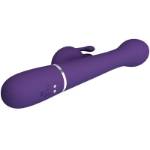 PRETTY LOVE - VIBRATORE DEJON RABBIT 3 IN 1 MULTIFUNZIONE VIOLA