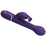 PRETTY LOVE - VIBRATORE DEJON RABBIT 3 IN 1 MULTIFUNZIONE VIOLA