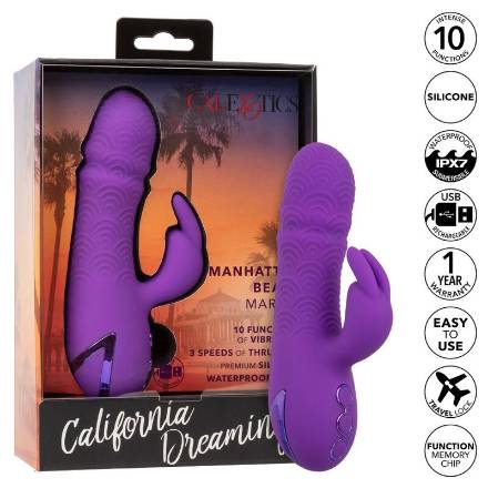 CALEXOTICS - VIBRATORE MANHATTAN BEACH MARVEL RABBIT VIOLA DI CALIFORNIA DREAMING